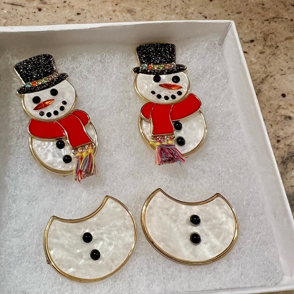 Sugarfix by Baublebar Festive Snowman & Christmas Tree earrings Set - Picture 4 of 10